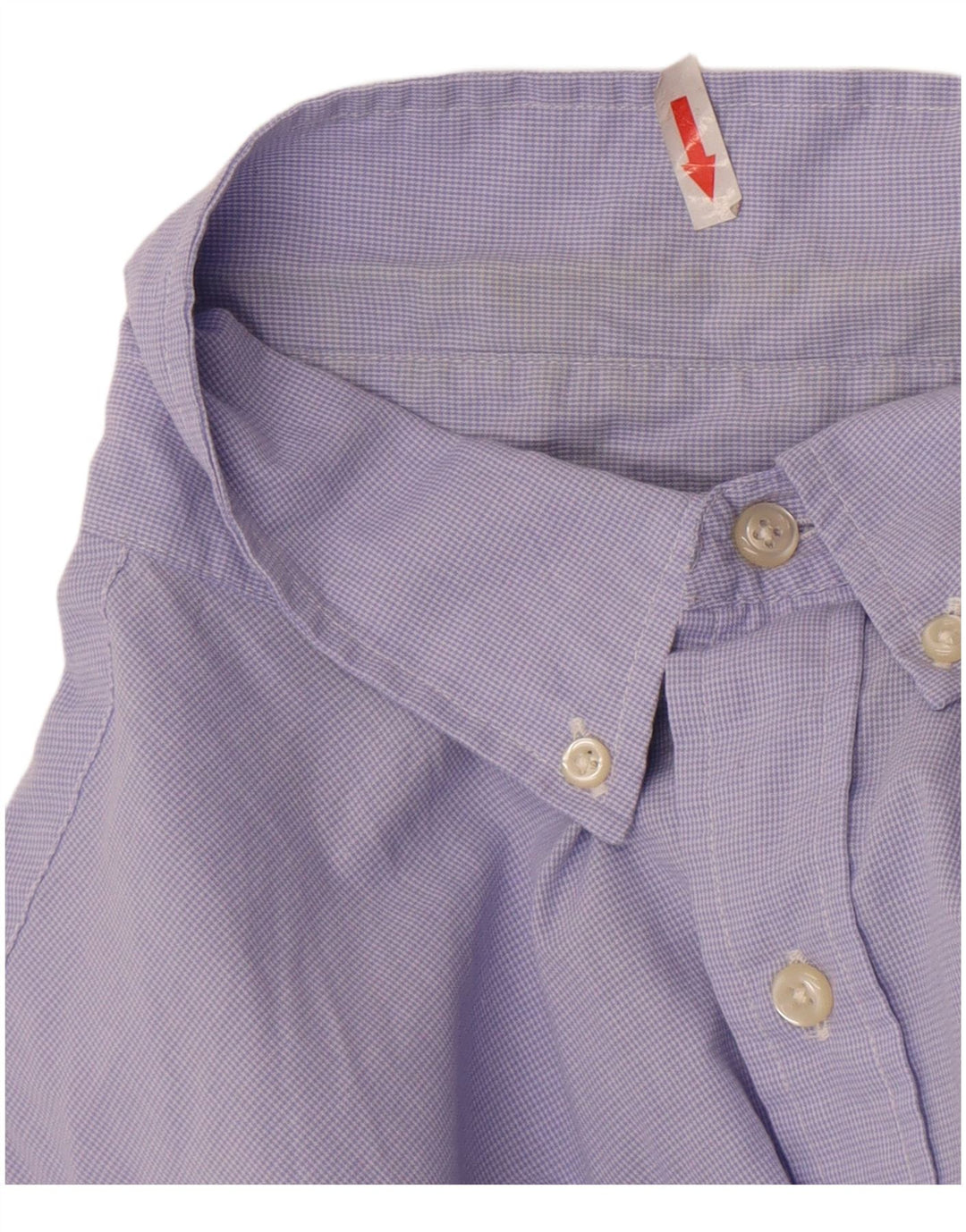 Cămașă cu mânecă scurtă pentru bărbați Chaps, bumbac mov Houndstooth 2XL