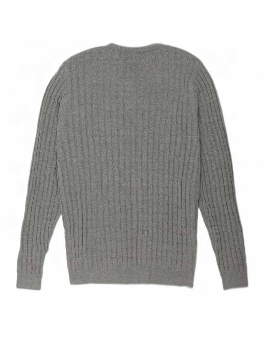 Pulover Jack Wills pentru bărbați cu gât roșu, bumbac mare, gri