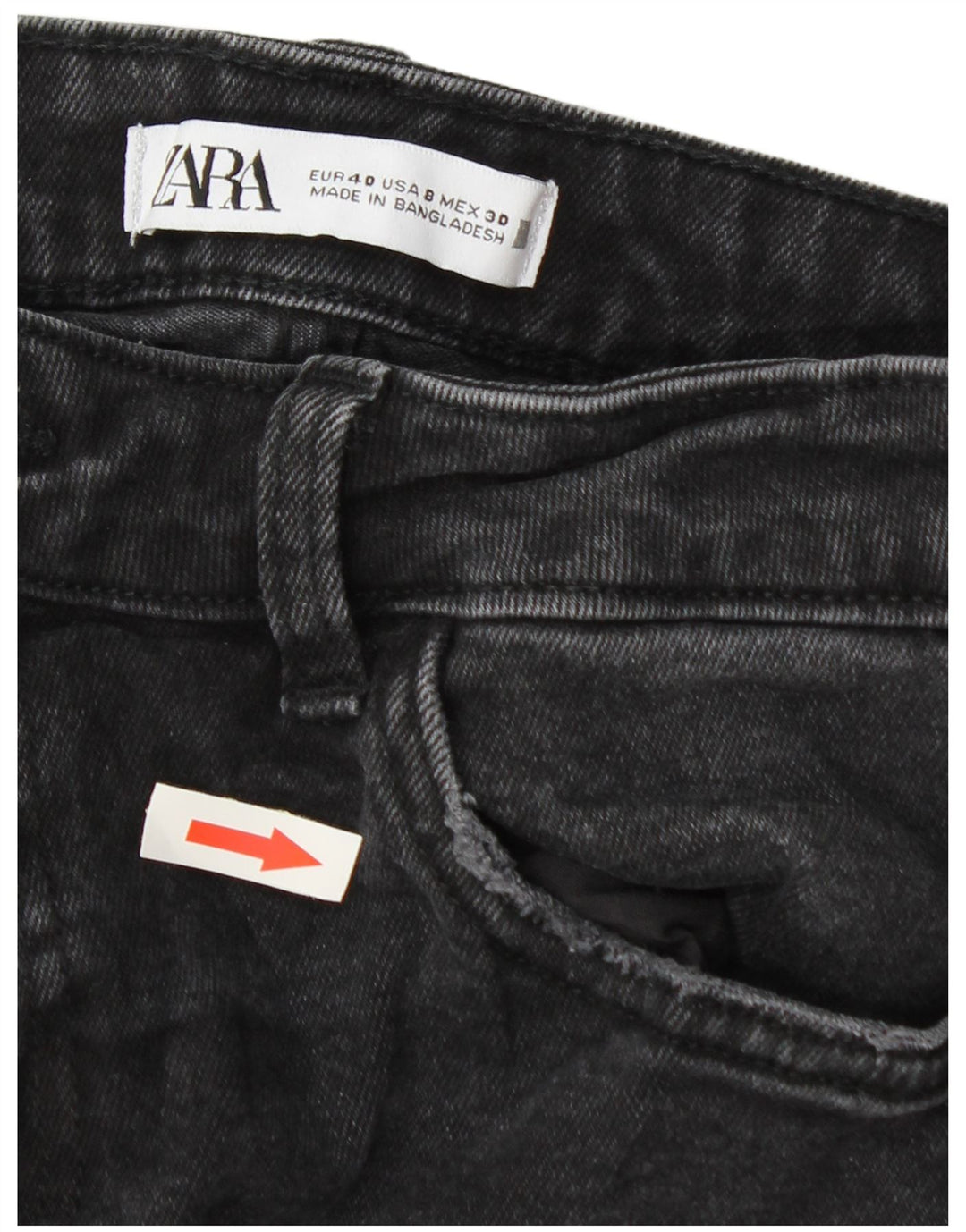 Blugi skinny dama Zara EU 40 Medium W30 L27 Gri