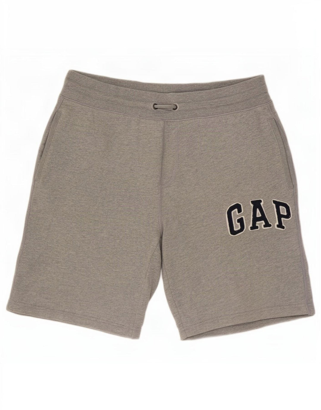 Pantaloni scurți sport grafic Gap pentru bărbați, bumbac, gri mediu