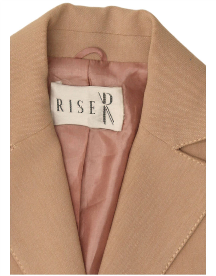 Blazer Vintage pentru femei cu 2 nasturi, UK 8, Bej mic