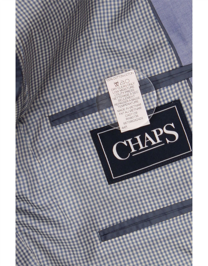 Jachetă CHAPS pentru bărbați cu 2 nasturi, UK 44 2XL, bumbac albastru