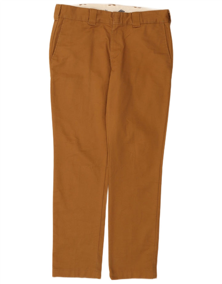 Pantaloni chino slim pentru bărbați Dickies L33 L32 poliester maro