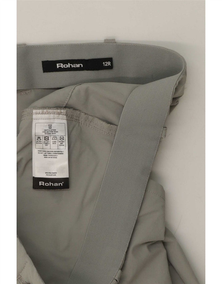 Pantaloni cargo subțiri Rohan pentru femei UK 12 Medium W32 L30 Gri Poliamidă