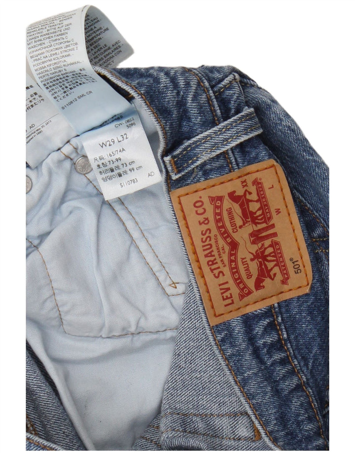 Blugi drepti pentru bărbați Levi's 501 W29 L32 Bumbac albastru