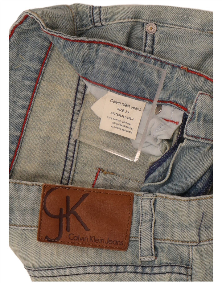 Blugi drepti pentru femei Calvin Klein W29 L32 Bumbac albastru