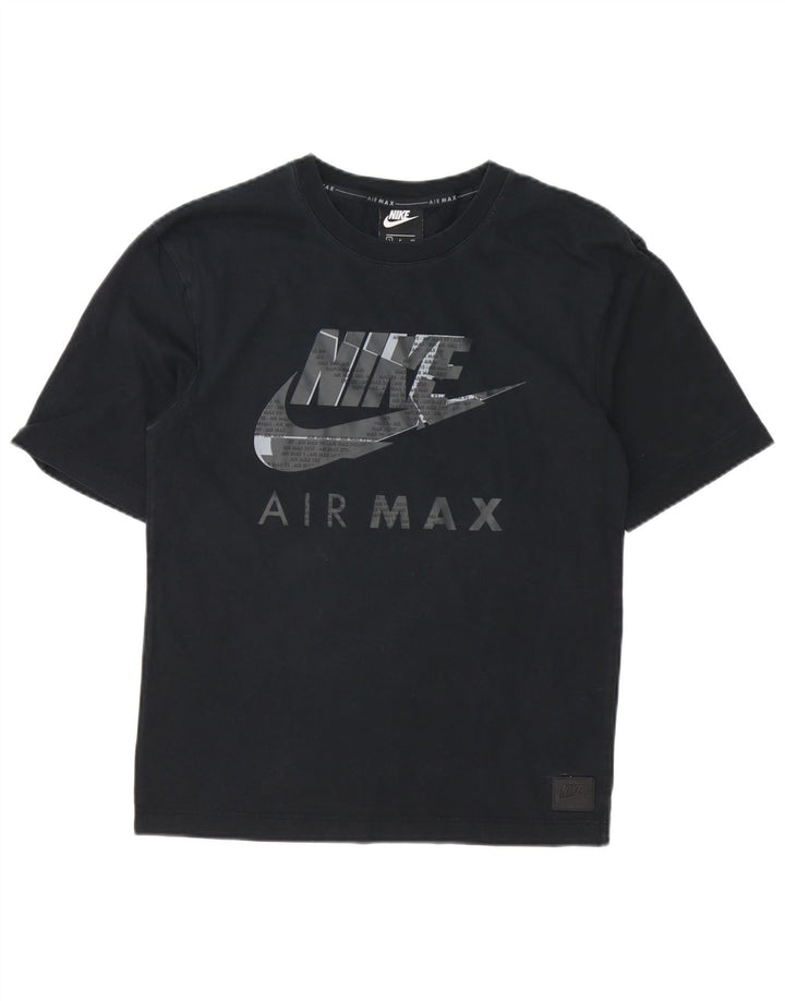 Tricou grafic Nike pentru bărbați Top mic, negru, bumbac