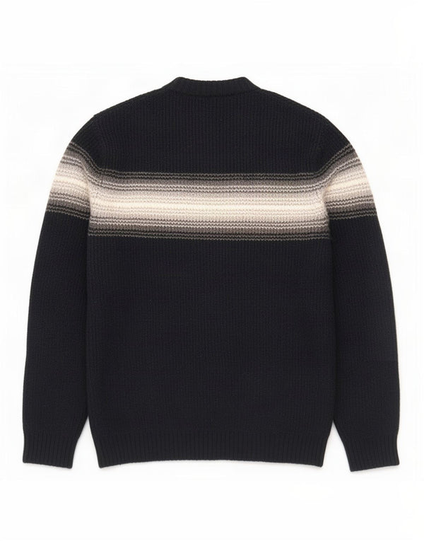 Marks & Spencer Mens Crew Neck Jumper Sweater Large Navy Blue Colourblock