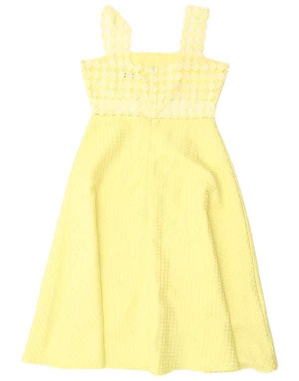 Rochie A-Line fără mâneci Paperlace pentru femei UK 12 Poliester galben mediu