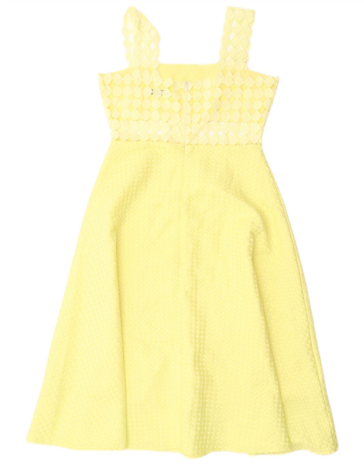 Rochie A-Line fără mâneci Paperlace pentru femei UK 12 Poliester galben mediu