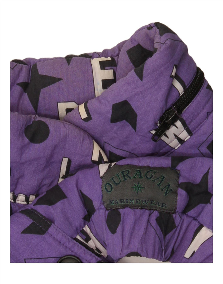 Bomber vintage pentru bărbați UK 40 mare violet geometric