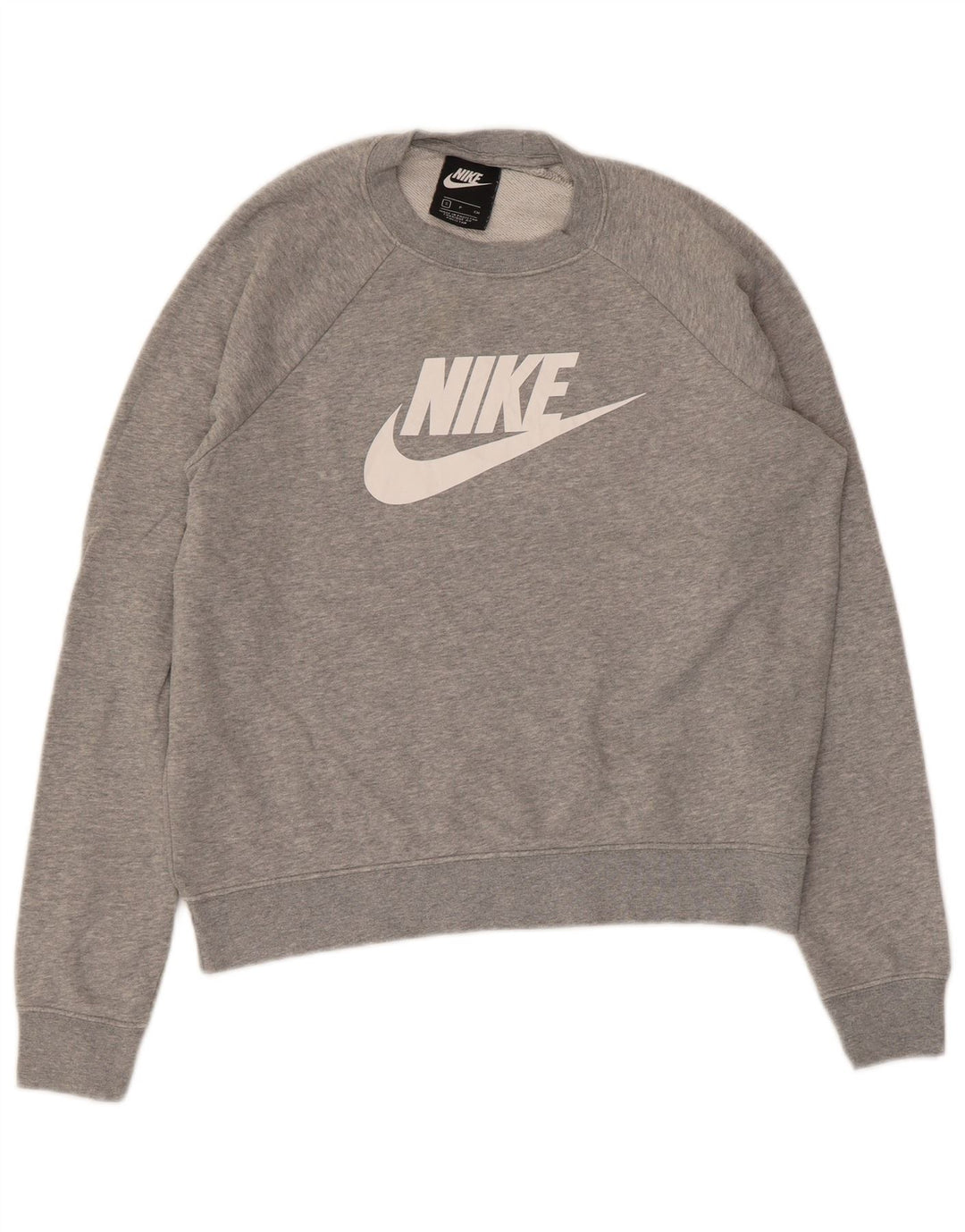 Hanorac grafic pentru bărbați Nike Jumper mic, gri, bumbac cu pete