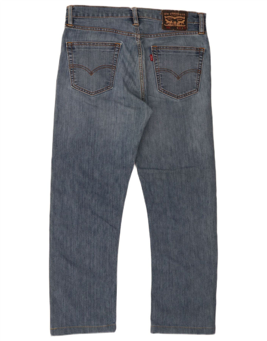 Blugi drepti pentru bărbați Levi's 504 W33 L27 Bumbac albastru