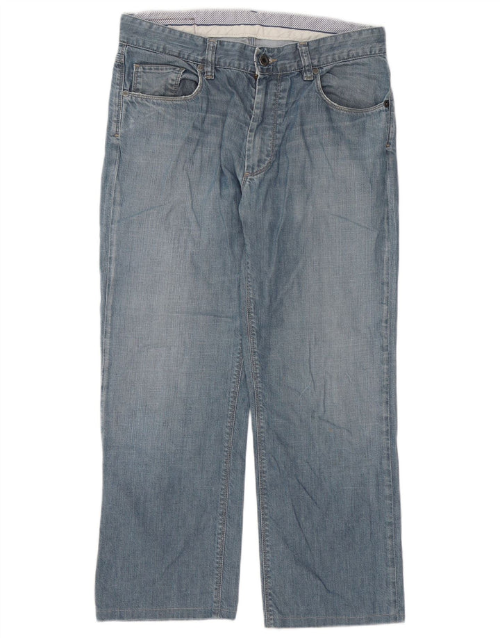 Blugi drepti pentru femei Massimo Dutti W34 L26 Albastru