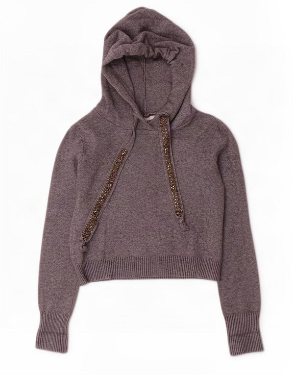 Pulover cu glugă pentru femei Zara UK 10 Mic Gri