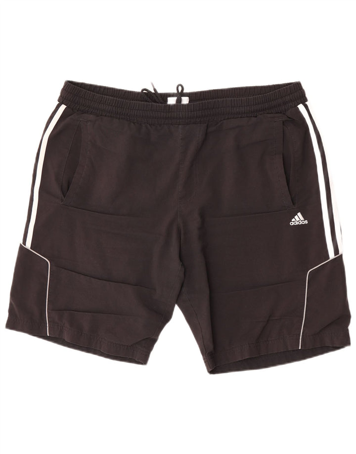 Pantaloni scurți sport pentru bărbați Adidas, mari, negru, poliester