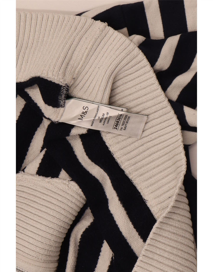 Pulover pentru femei Marks & Spencer, cu fermoar, cu gât, UK 14 Medium Bleumarin