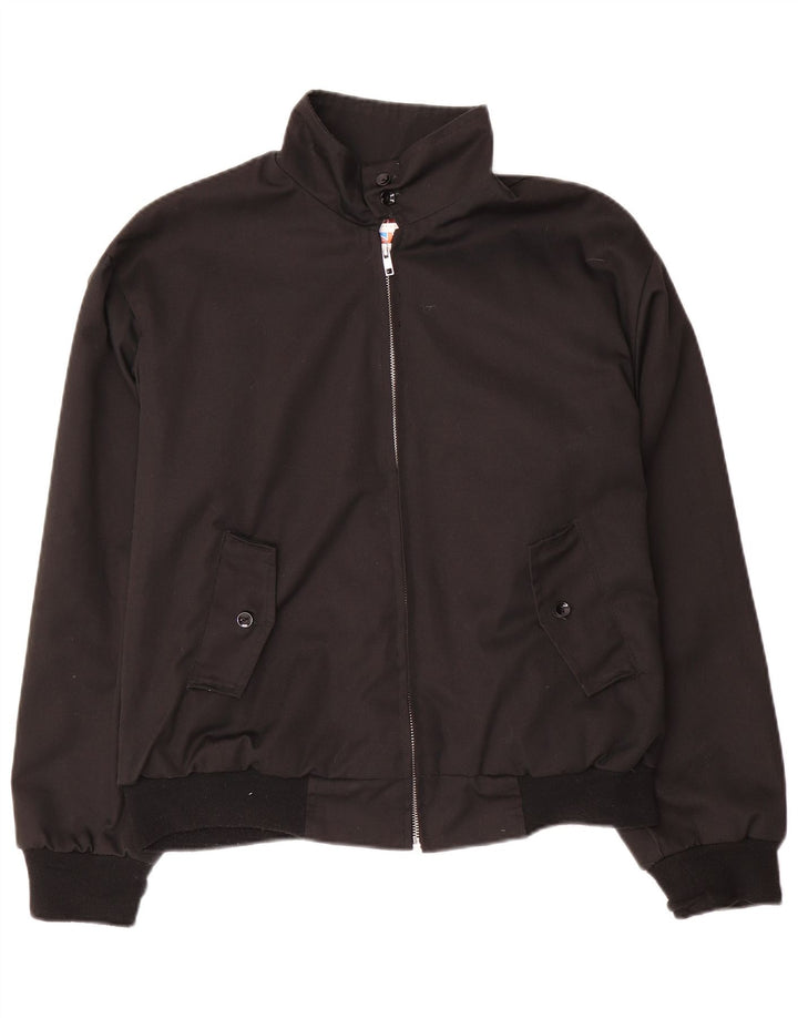 Bomber vintage pentru bărbați UK 38 Poliester mediu negru