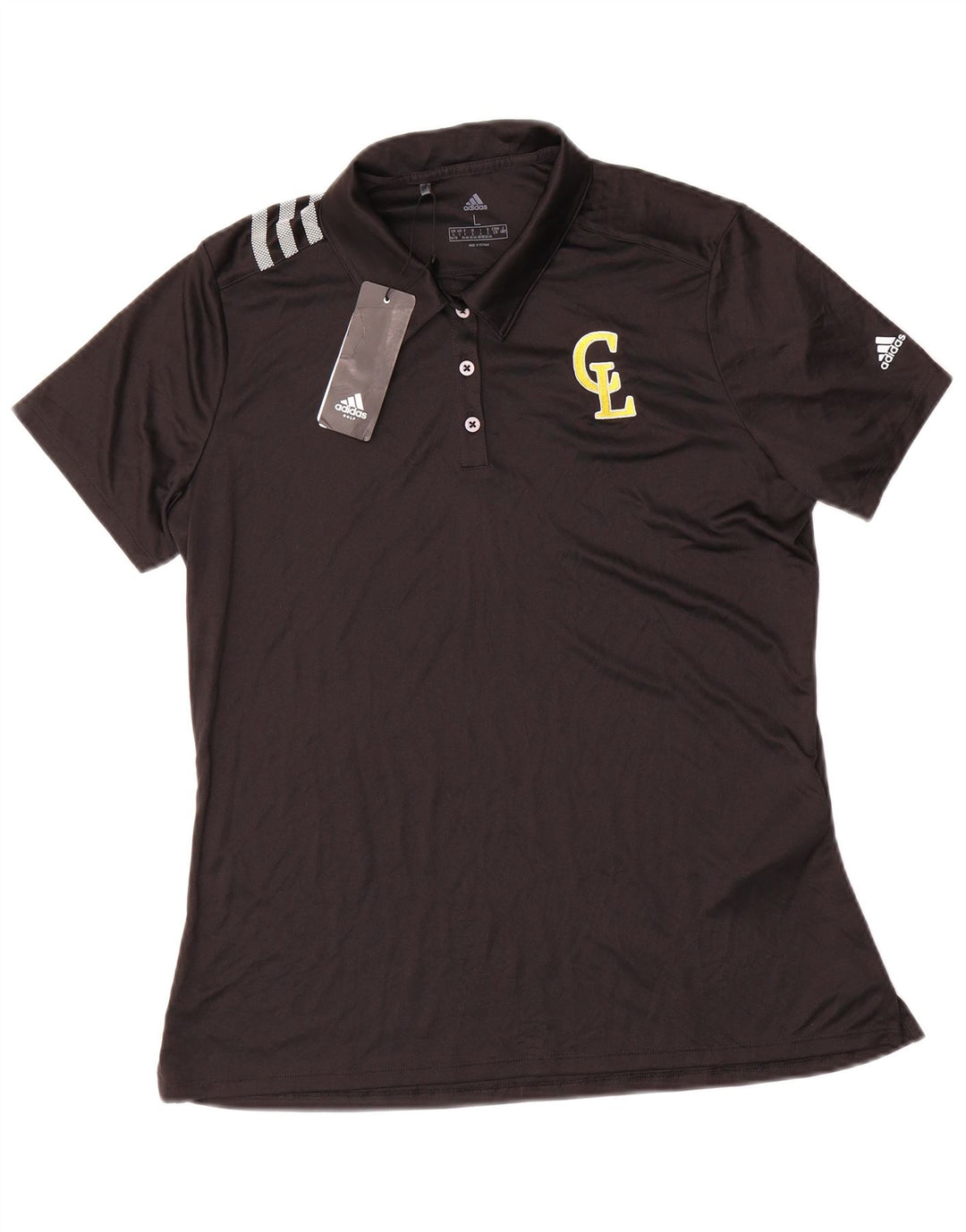 Tricou polo Adidas pentru femei Marea Britanie 16/18 Poliester negru mare