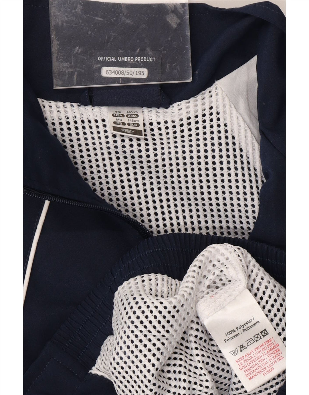 UMBRO Jachetă de trening grafică pentru băieți 10-11 ani, medie, bleumarin