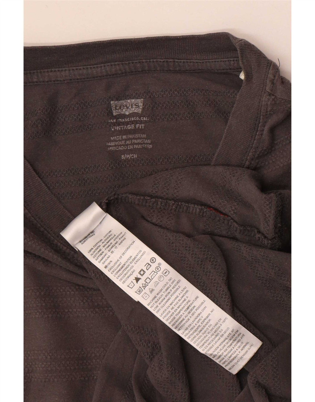 Tricou Levi's Vintage Fit pentru bărbați Top mic din bumbac gri