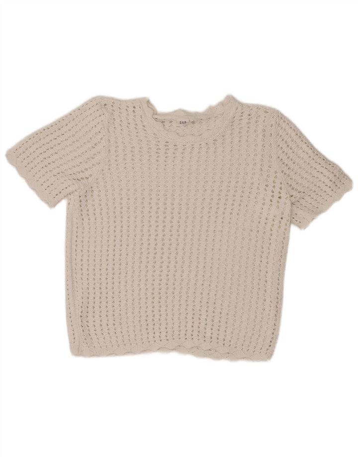 Bluză din croșetat pentru femei Gap UK 14 Medium White