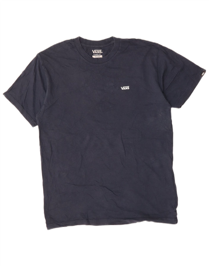 Tricou VANS Classic Fit pentru bărbați Top mediu din bumbac bleumarin