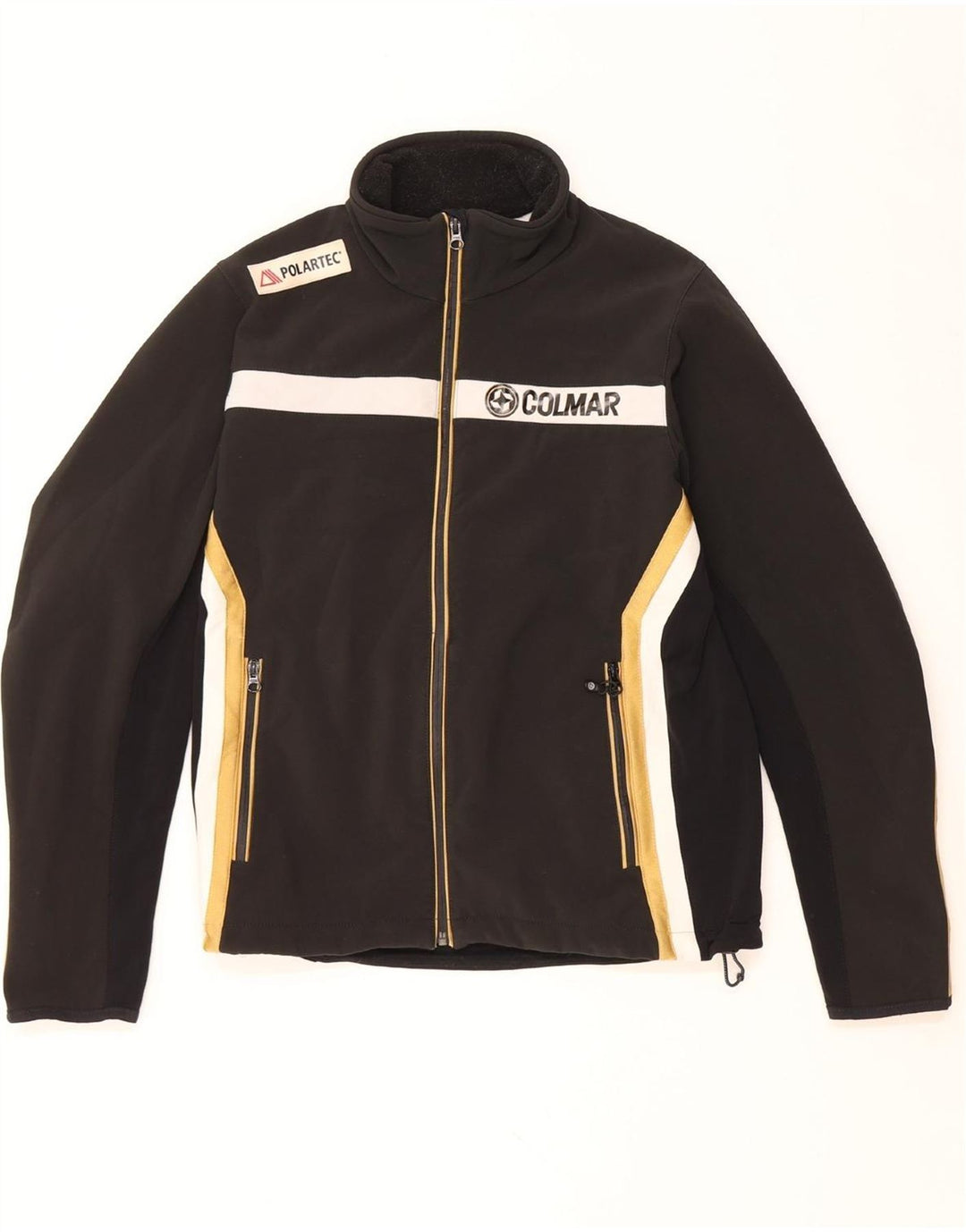 COLMAR Polartec Windbreaker Jacket pentru bărbați UK 40 Large Black Colorblock