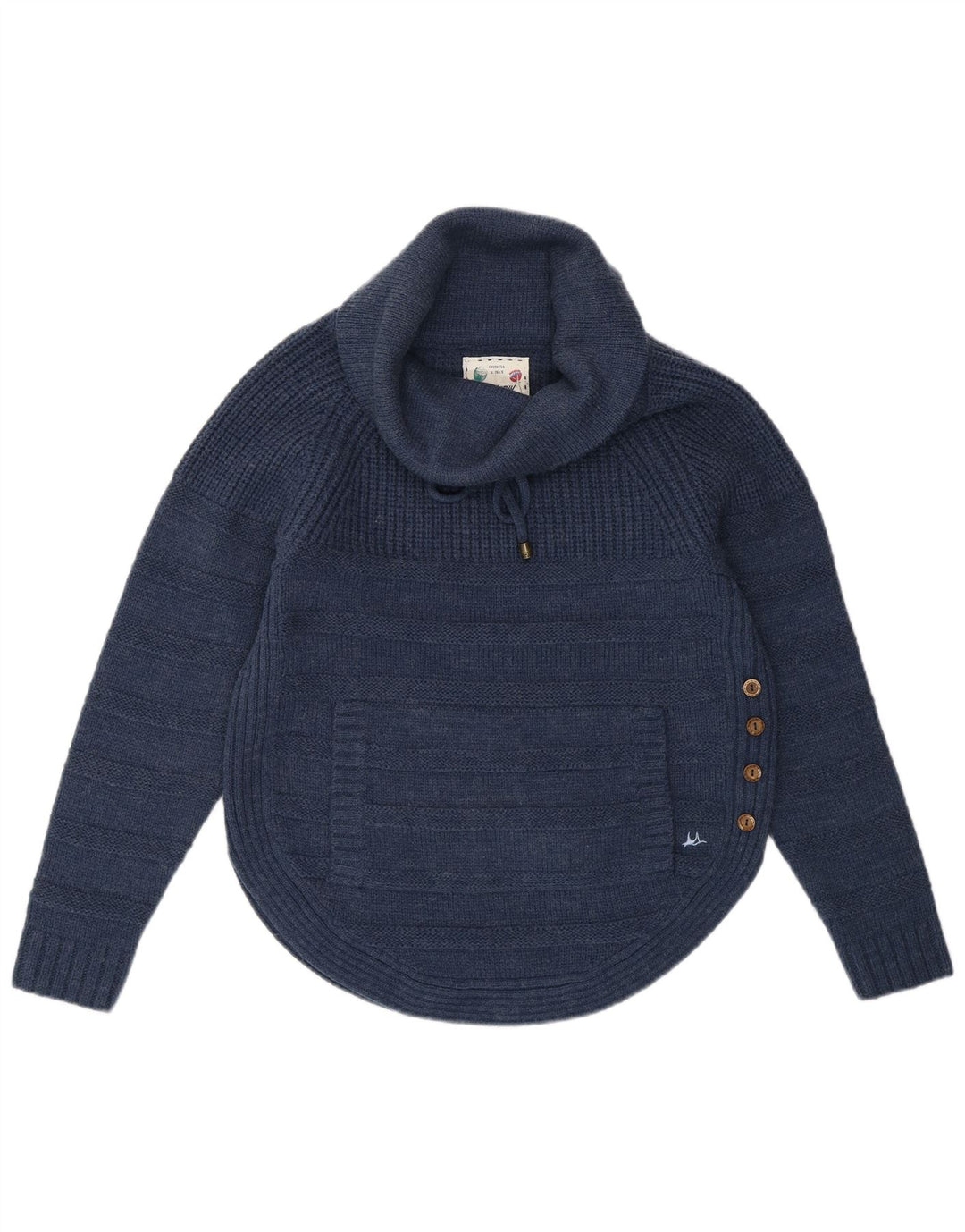 Mantaray Pulover supradimensionat cu gât rulat pentru femei UK 10 Mic bleumarin