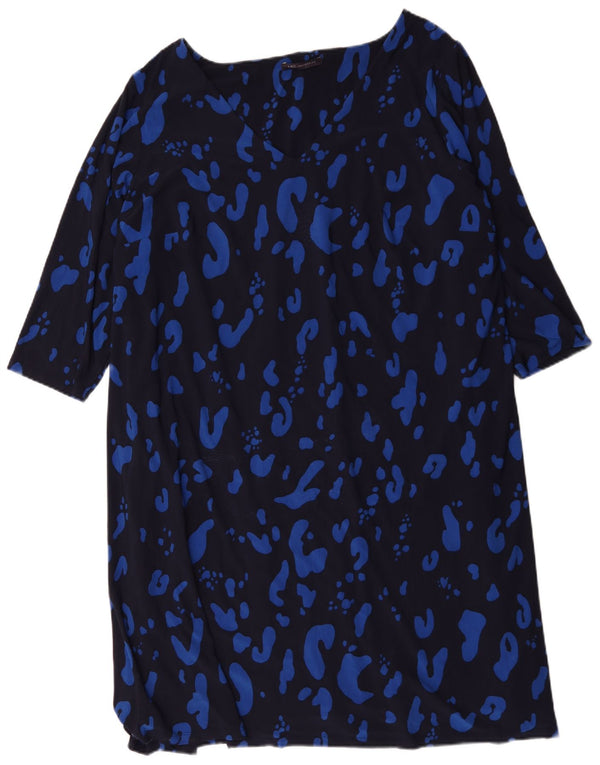 Rochie schimbătoare pentru femei Marks & Spencer UK 30 7XL bleumarin cu imprimeu animal