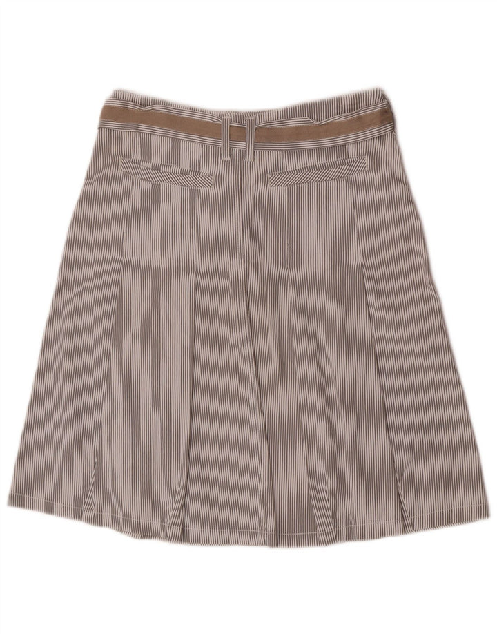 Fusta A-Line pentru femei Marlboro Classics EU 40 Medium W30 Gri Pinstripe