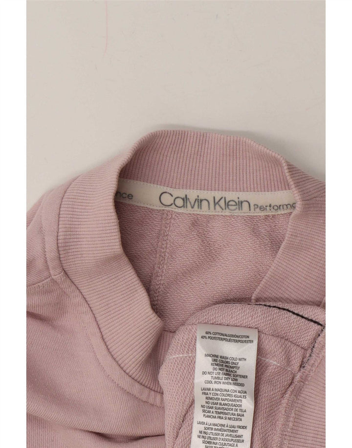 Pulover Calvin Klein pentru femei, cu grafic supradimensionat, UK 14, roz mediu