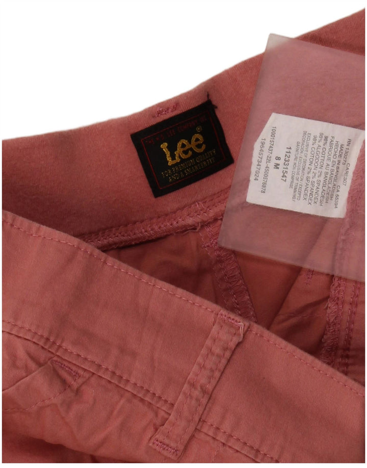 Pantaloni scurți Lee pentru femei US 8 Medium W30 Pink Bumbac