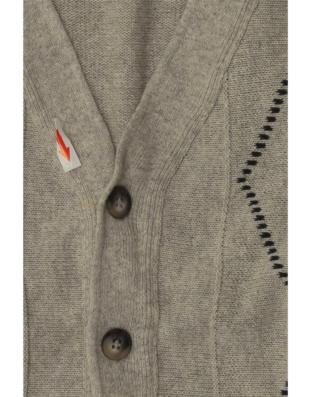 Pulover cardigan pentru bărbați Roger Kent IT 52 Large Gri Argyle/Diamond