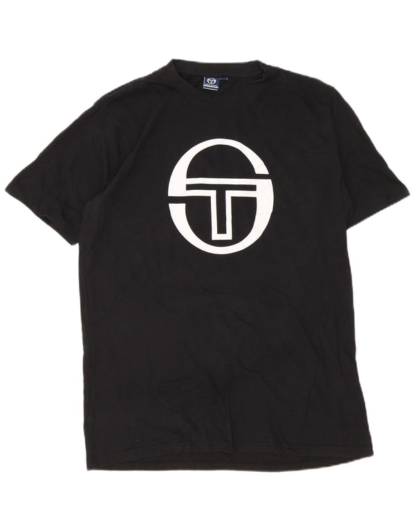 Tricou grafic pentru bărbați Sergio Tacchini Top XL bumbac negru
