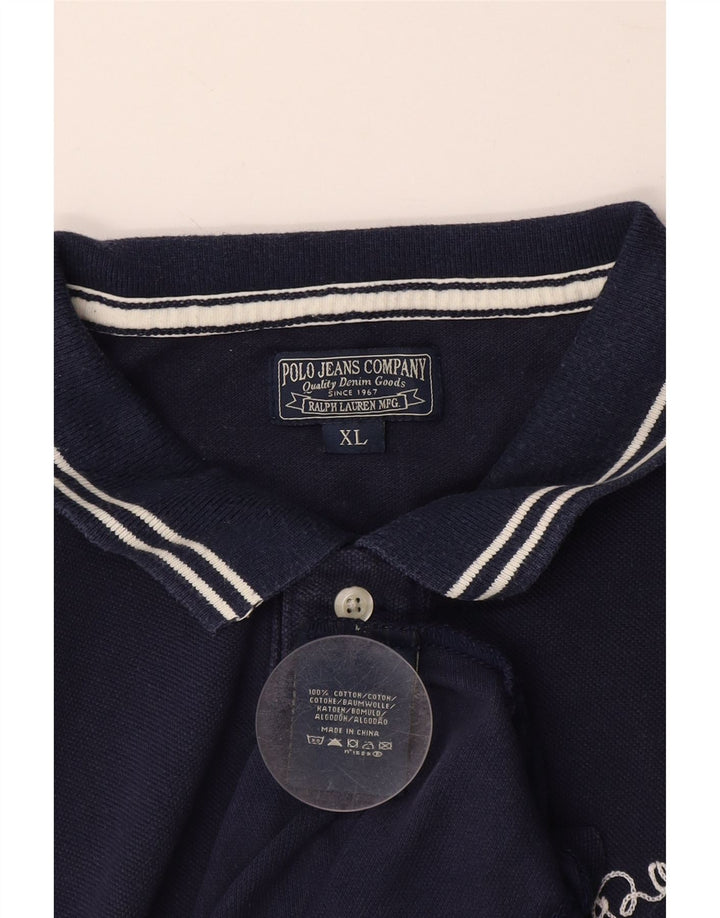 POLO RALPH LAUREN Tricou polo pentru bărbați XL Bumbac bleumarin