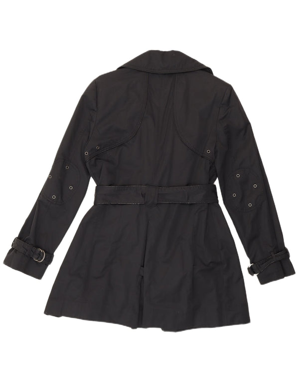 Trench pentru femei Calvin Klein UK 10 Small Black Bumbac Classic