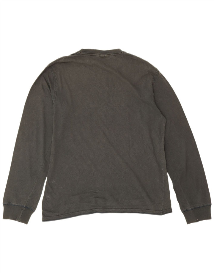 Levi's Top grafic pentru bărbați cu mânecă lungă, mare, gri bumbac