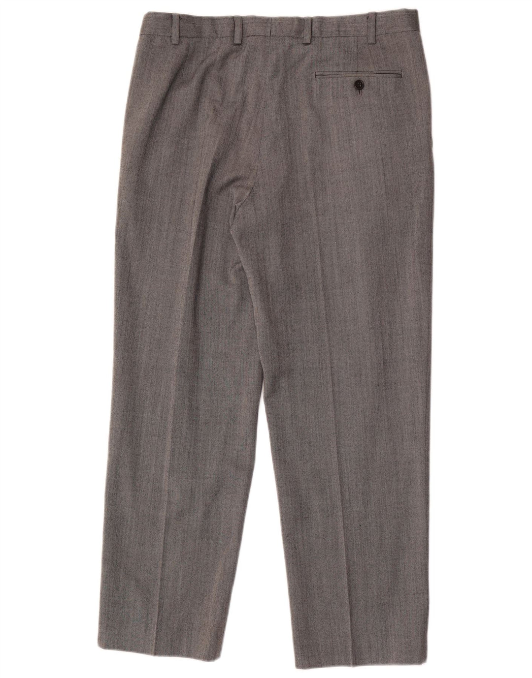 Marks & Spencer Pantaloni drepți de performanță pentru bărbați L34 L29 Lână gri