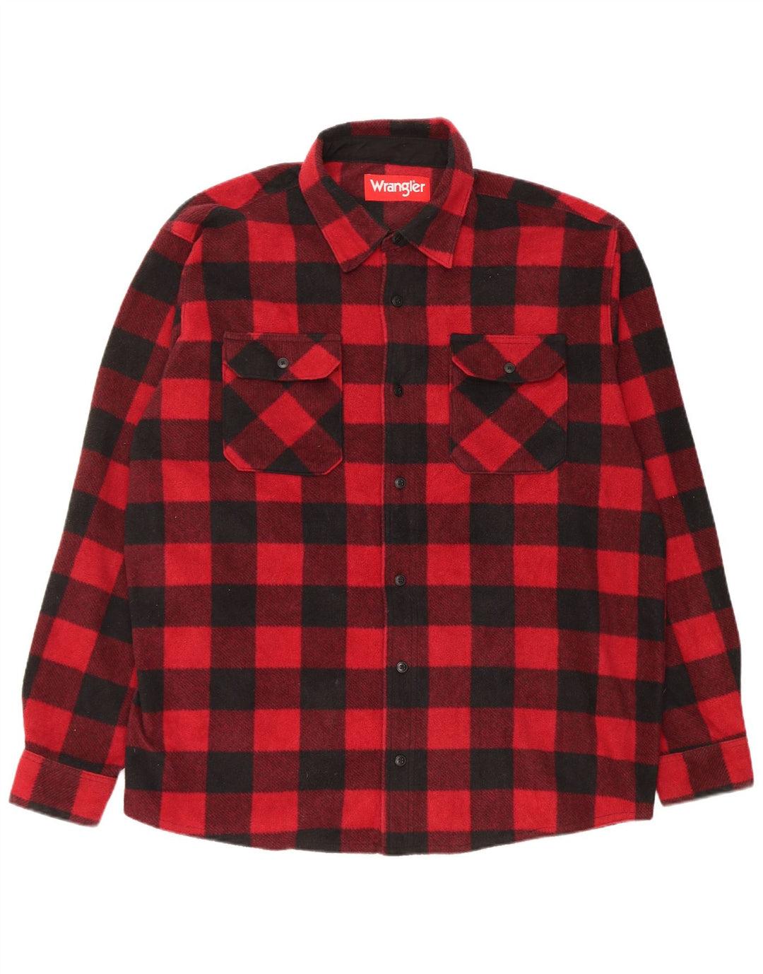 Cămașă din flanel pentru bărbați Wrangler XL, poliester cu carouri roșii