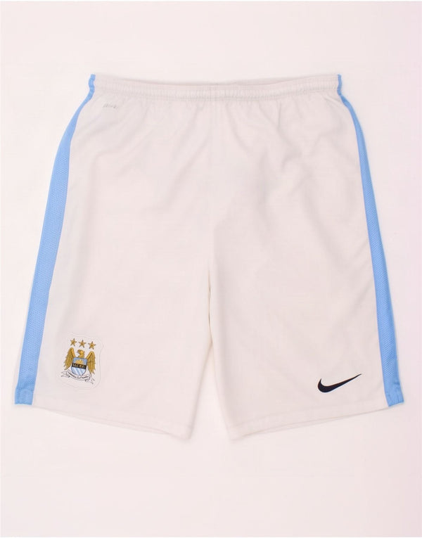 Pantaloni scurți sport Nike Dri Fit Graphic pentru băieți 13-14 ani XL, alb, bloc de culoare