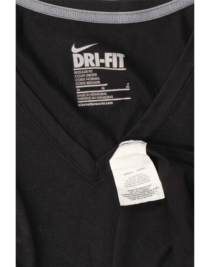 Tricou pentru femei Nike Regular Fit Top UK 14 Medium Negru Poliester