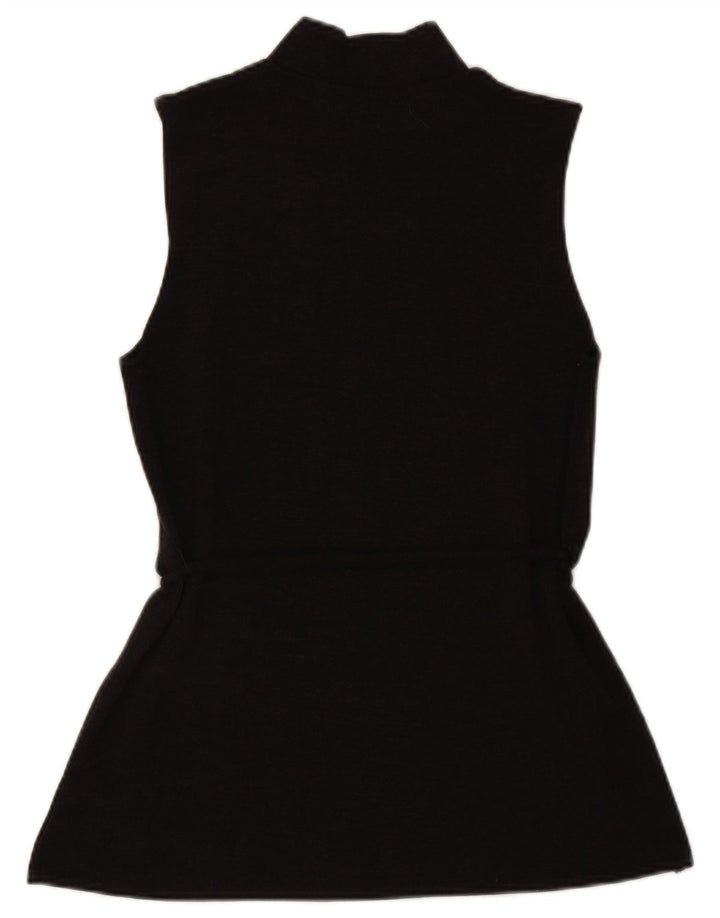 Rochie de bază fără mâneci pentru femei Zara UK 12 Poliester maro mediu