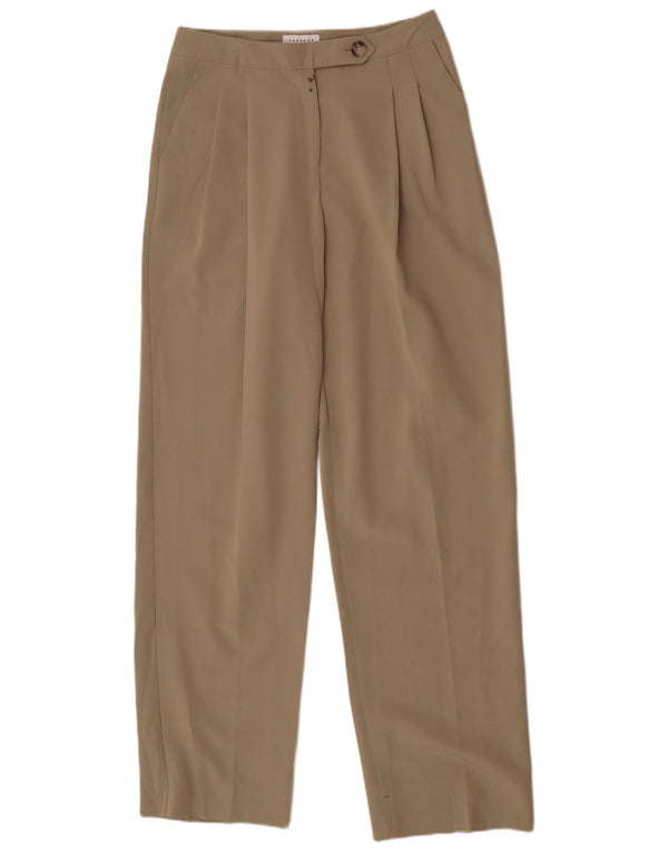 Pantaloni casual Topshop pentru femei UK 8 Mici W26 L31 Bej Poliester