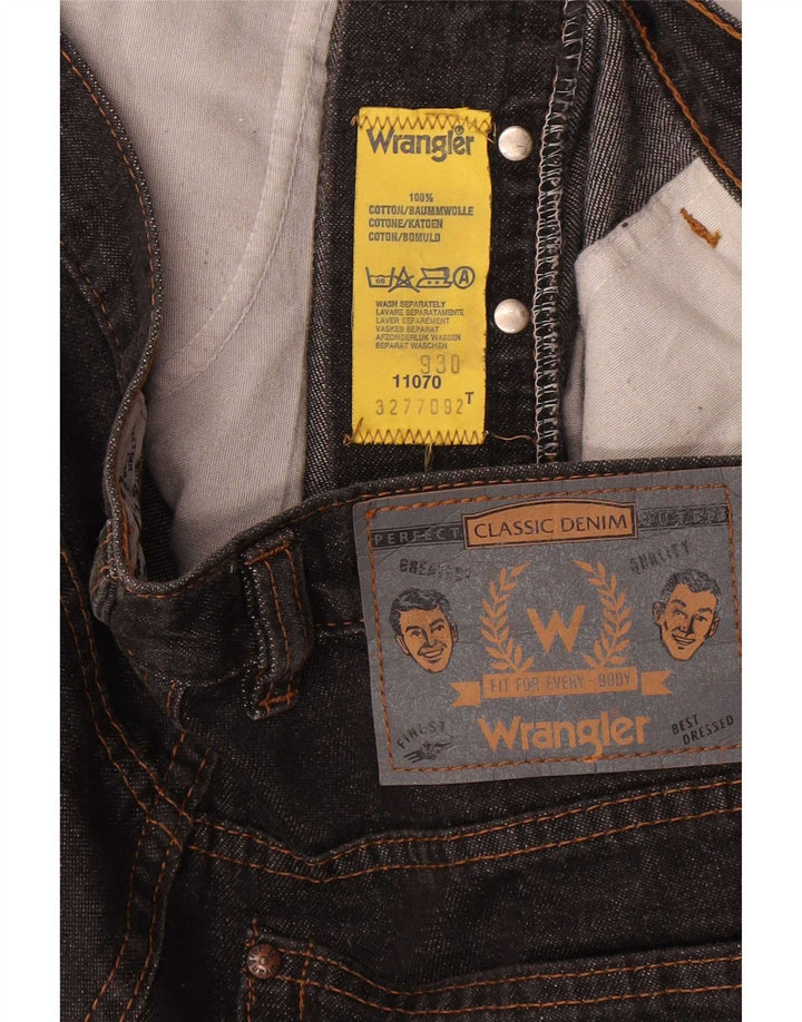 Blugi drepti pentru bărbați Wrangler W32 L29 bumbac negru