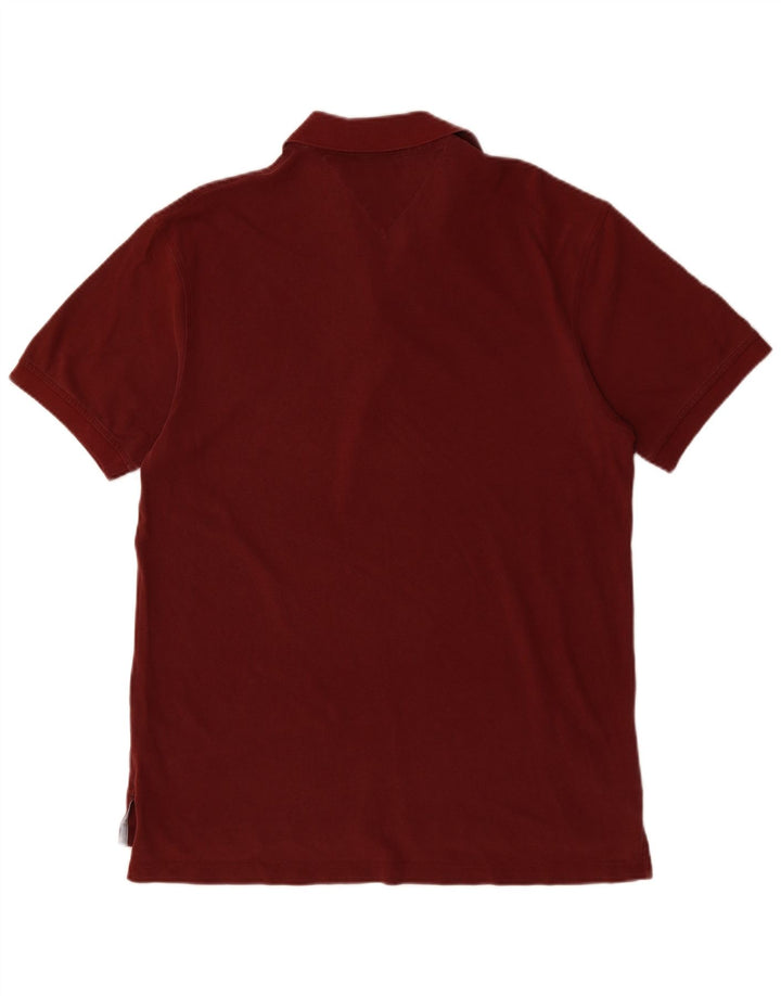 TOMMY HILFIGER Tricou polo pentru bărbați, bumbac burgundy mare
