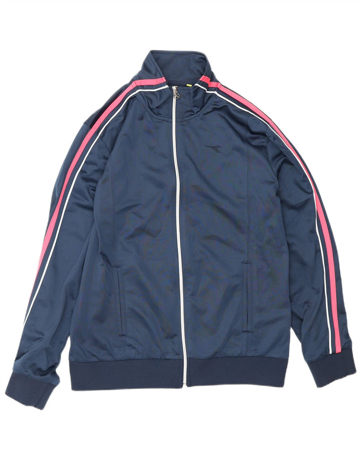 Jachetă de trening pentru femei DIADORA UK 16 Poliester mare bleumarin