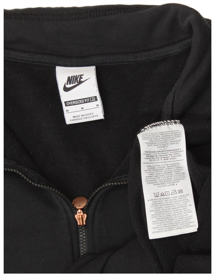 Pulover cu grafic supradimensionat NIKE pentru femei UK 14 Medium Negru