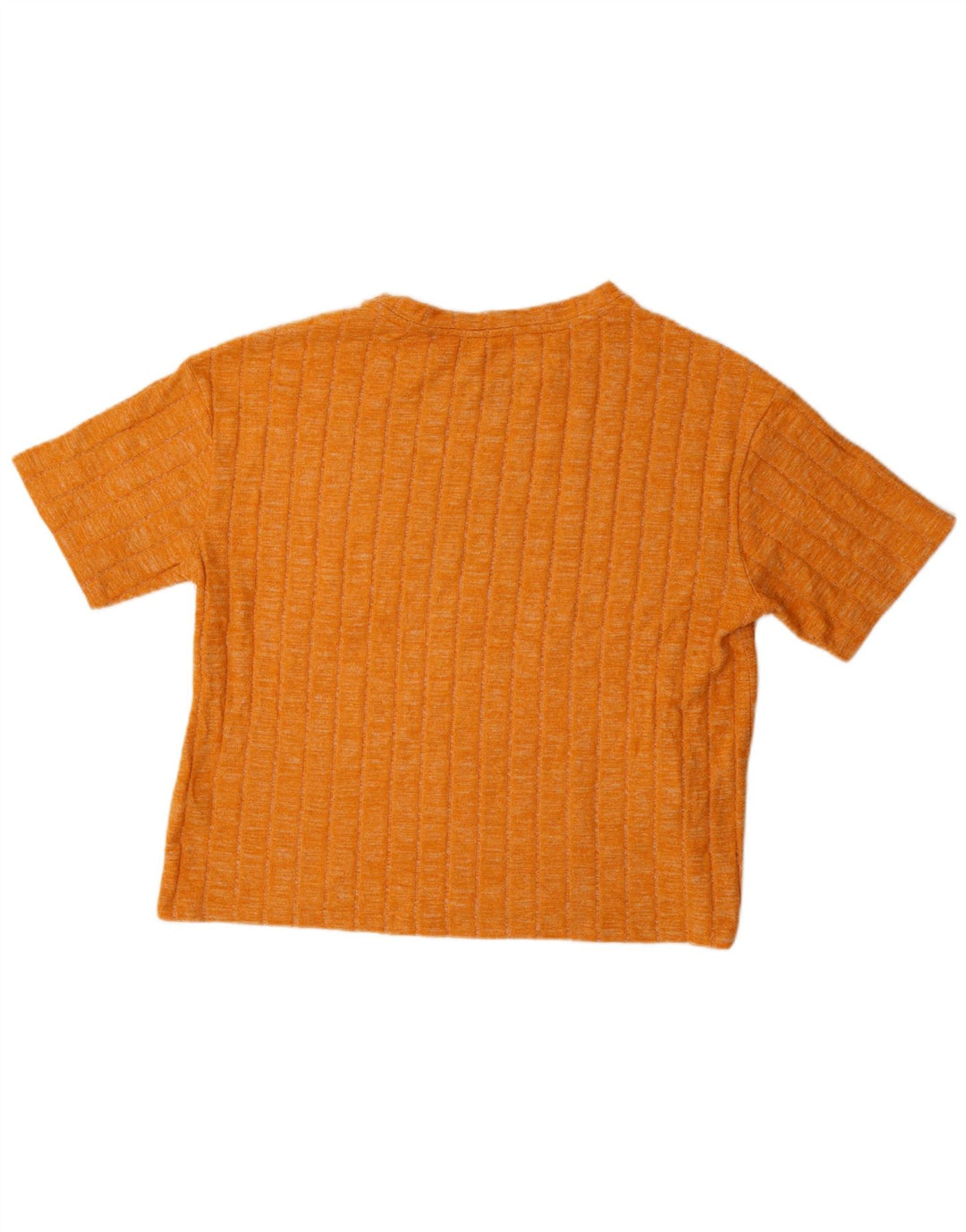 MARKS & SPENCER Womens T-Shirt Top UK 16 Large Orange Viscose