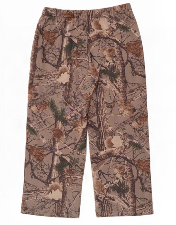 Pantaloni de trening Hollister pentru femei UK 18 XL bumbac camuflaj gri
